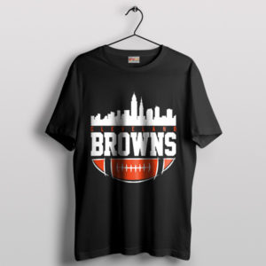 Skyline Cleveland Browns Standings Black T-Shirt