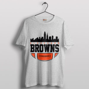 Skyline Cleveland Browns Standings Sport Grey T-Shirt