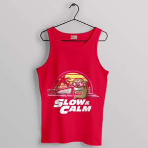 Sloth Slow Smile and Furious Movie Red Tank Top