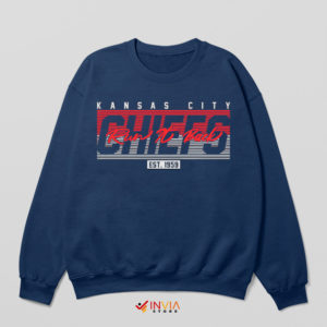 Song Kansas City NFL Run It Back Navy Sweatshirt