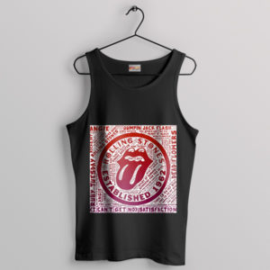 Songs Rolling Stones Symbol Tongue Black Tank Top