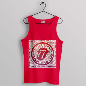 Songs Rolling Stones Symbol Tongue Red Tank Top