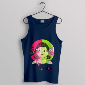 Squid Game 2 Doll Portrait Navy Tank Top