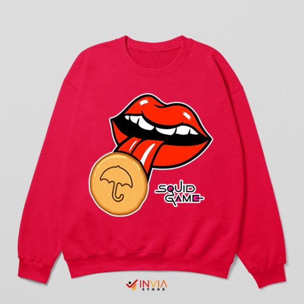 Squid Game 2 Rock Legends Tongue Red Sweatshirt