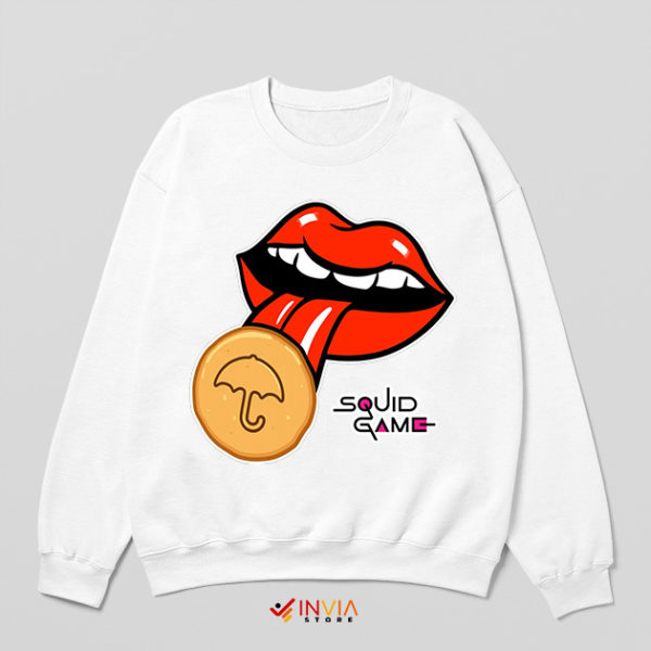 Squid Game 2 Rock Legends Tongue White Sweatshirt