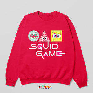 Squid Game 2 Squidward and Friends Red Sweatshirt