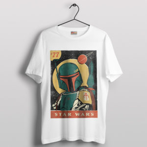 Star Wars 1977 Boba Fett Comic Retro White T-Shirt