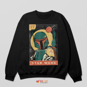 Star Wars 1977 Vintage Boba Fett Black Sweatshirt