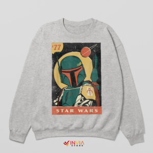 Star Wars 1977 Vintage Boba Fett Sport Grey Sweatshirt