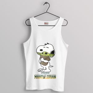 Star Wars Baby Yoda With Snoopy Tank Top