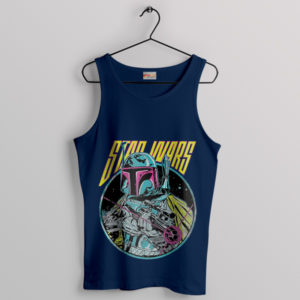 Star Wars Boba Fett Classic Movie Navy Tank Top