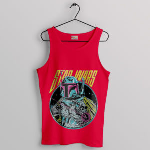 Star Wars Boba Fett Classic Movie Red Tank Top