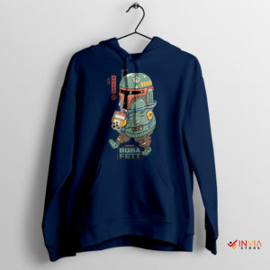 Star Wars Boba Fett Japanese Tea Navy Hoodie