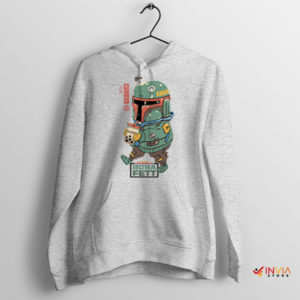 Star Wars Boba Fett Japanese Tea Sport Grey Hoodie