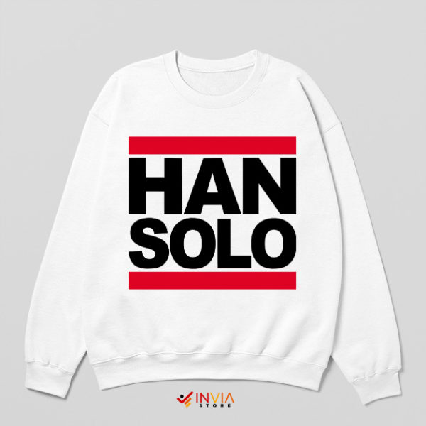 Star Wars Han Solo Run DMC White Sweatshirt