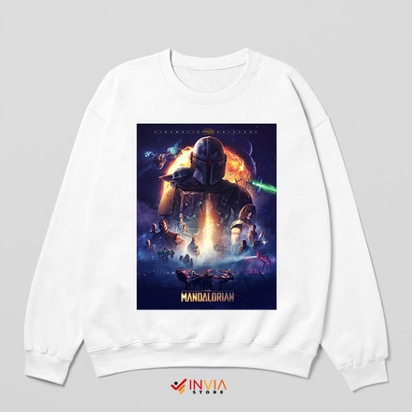 Star Wars Mandalorian Season 3 Story White Sweatshirt