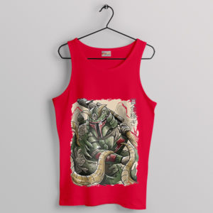 Star Wars Ronin Samurai Boba Fett Red Tank Top