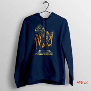 Star Wars the Mandalorian Street Hip Hop Navy Hoodie