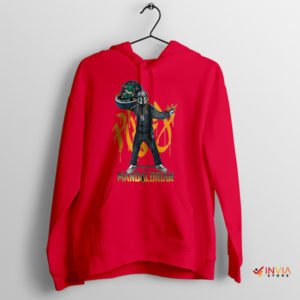 Star Wars the Mandalorian Street Hip Hop Red Hoodie