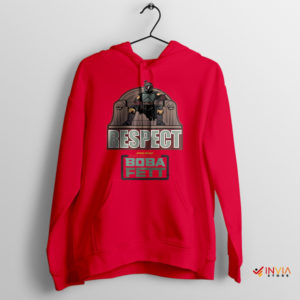 Star Wars with Boba Fett Respect Red Hoodie