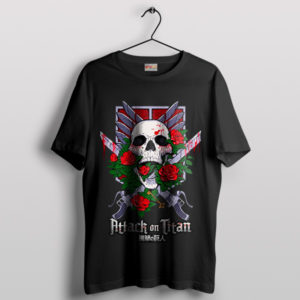 Sugar Skull Rose Attack on Titan T-Shirt