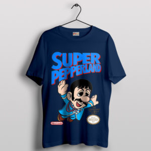 Super Mario Galaxy Pepperland Music Navy T-Shirt