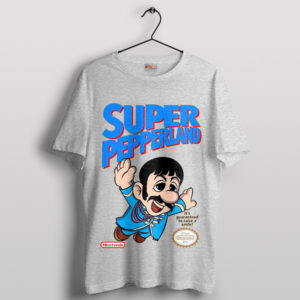 Super Mario Galaxy Pepperland Music Sport Grey T-Shirt