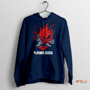 Symbol Art Samurai Cyberpunk 2077 Navy Hoodie