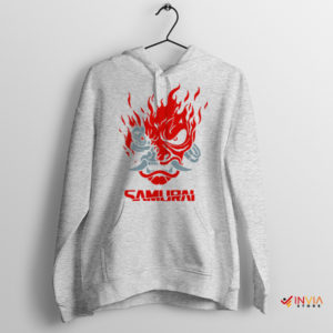 Symbol Art Samurai Cyberpunk 2077 Sport Grey Hoodie