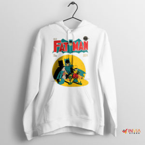 Symbols in the Dark Knight Bart Man White Hoodie