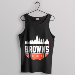 Tallest Buildings Cleveland Browns Black Tank Top