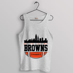 Tallest Buildings Cleveland Browns Sport Grey Tank Top