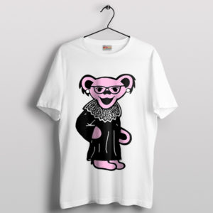 Teddy Bear Grateful Dead Cartoon White T-Shirt