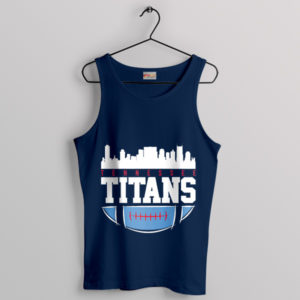 Tennessee Titans Skyline View Navy Tank Top