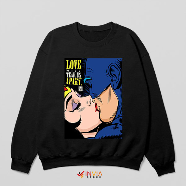 The Batman Kiss Wonder Woman Black Sweatshirt