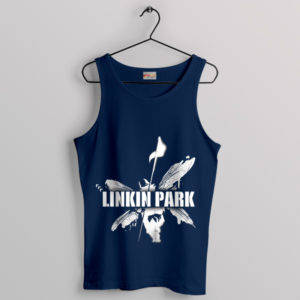 The Butterfly Hybrid Theory LP Album Navy Tank Top