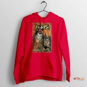 The Dark Kinght Japanese Comic Art Red Hoodie