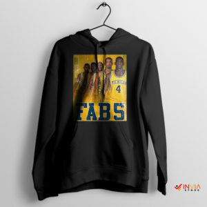 The Fab Five Vintage Poster Art Black Hoodie