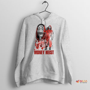 The Head of the Plan Money Heist Sport Grey Hoodie