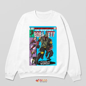 The Invincible Boba Fett Armor White Sweatshirt