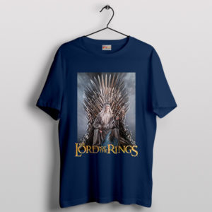 The Iron Throne Gandalf White Wizard Navy T-Shirt