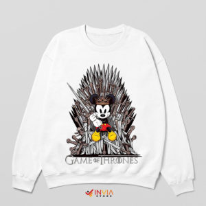 The Iron Throne Mickey Mouse Shows White Sweatshirt
