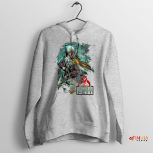 The Legacy of Boba Fett Paint Art Sport Grey Hoodie