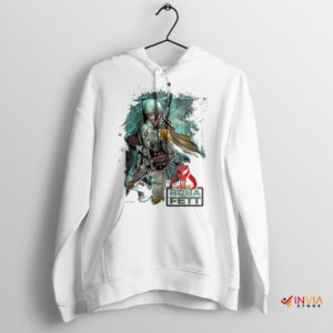 The Legacy of Boba Fett Paint Art White Hoodie