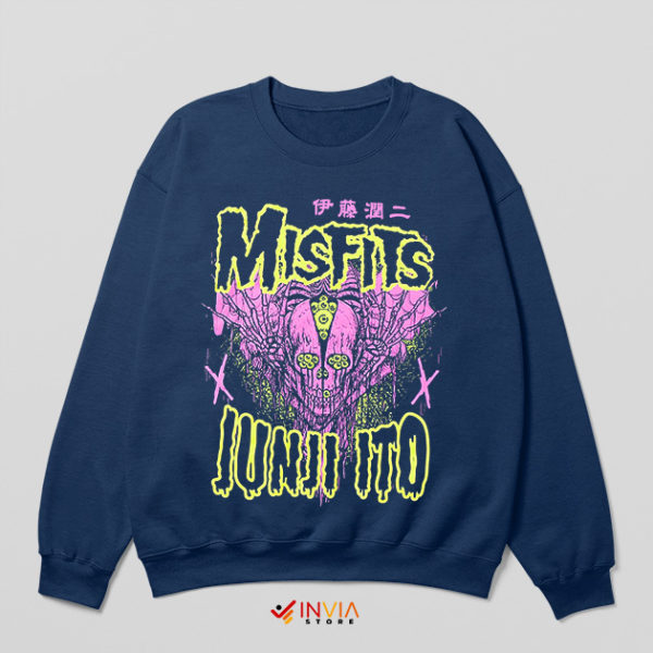 The Misfits Junji Ito Manga Navy Sweatshirt