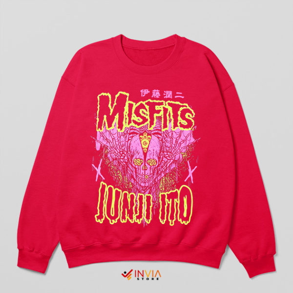 The Misfits Junji Ito Manga Red Sweatshirt