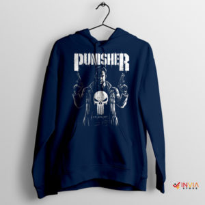 The Punisher Skull Marvel Universe Navy Hoodie