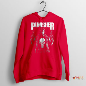The Punisher Skull Marvel Universe Red Hoodie