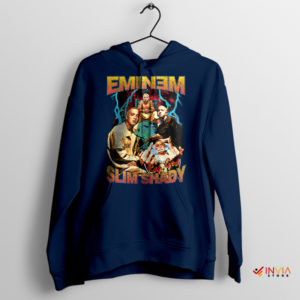 The Real Slim Shady Eminem Merch Navy Hoodie