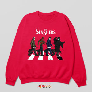 The Slashers Horror Abbey Road Red Sweatshirt